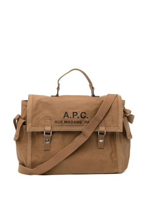 A.P.C. Recuperation satchel - Brown