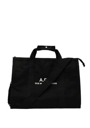 A.P.C. logo tote bag - Black