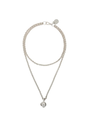 Simone Rocha poppy bud-pendant chain necklace - Silver