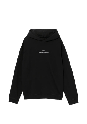 Maison Margiela embroidered design hoodie - Black