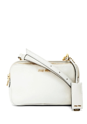 Miu Miu Pre-Owned 2000-2015 leather shoulder Bag - White