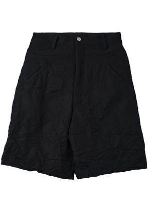 Spencer Badu wrinkled shorts - Black