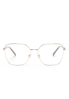 Dolce & Gabbana Eyewear tortoiseshell-effect square-frame glasses - Gold