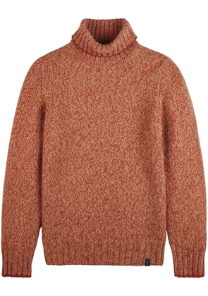 Fay roll-neck virgin-wool jumper - Orange