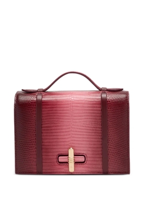 Malone Souliers gradient-effect embossed leather may handbag - Red