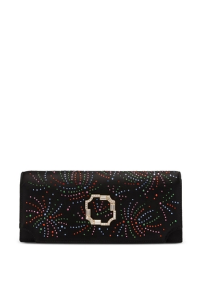 Malone Souliers crystal-embellished vivien clutch bag - Black