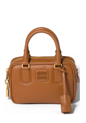 Miu Miu Arcadie leather bag - Brown