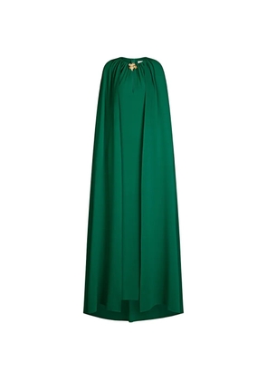 Oscar de la Renta cyclamen-detail maxi dress - Green