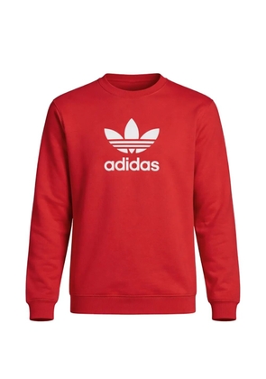 adidas logo-print sweatshirt - Red