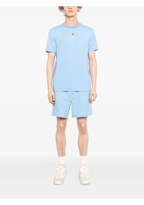 On elasticated drawstring shorts - Blue