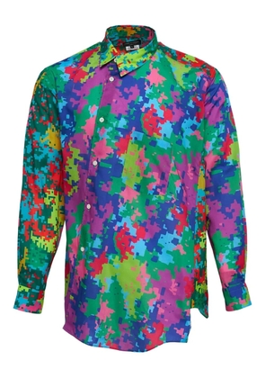 Comme des Garçons Homme Plus Pocket pixelated shirt - Green