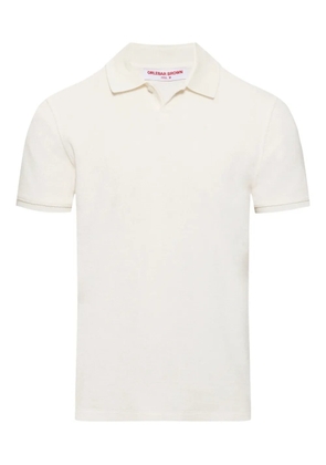 Orlebar Brown Bruno towelling short-sleeve polo shirt - Neutrals