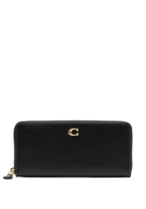 Coach Slim Accordion leather wallet - Black
