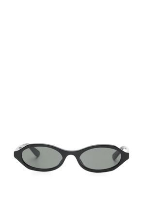 Alexander McQueen Eyewear oval-frame sunglasses - Black