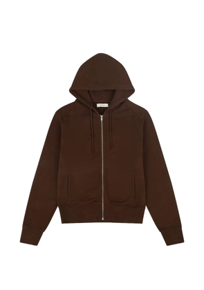 ENTIRE STUDIOS zip-fastening hooded sweatshirt - Brown