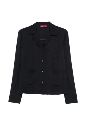 Gucci diamond-pattern buttoned shirt - Blue