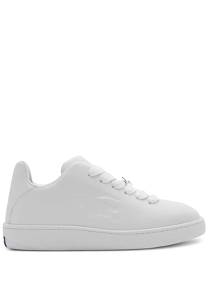 Burberry Box logo-debossed leather sneakers - White