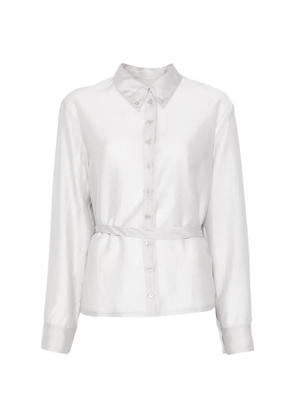 Low Classic sheer shirred blouse - Grey