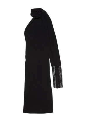 Acne Studios draped fringe dress - Black