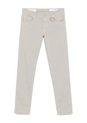 Sartoria Tramarossa logo-patch trousers - Grey