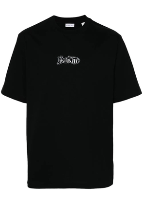 Burberry flocked-logo T-shirt - Black
