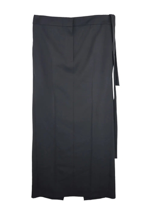 The Row tie-detail split skirt - Black