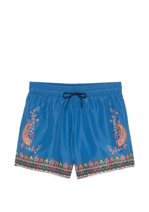 ETRO paisley-print swim shorts - Blue