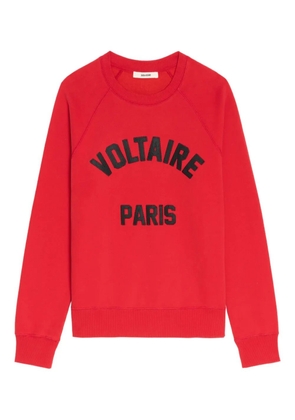 Zadig&Voltaire logo-lettering sweatshirt - Red