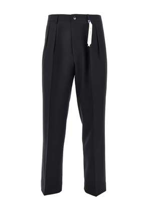 Santaniello Mirò Rima pleated trousers - Blue