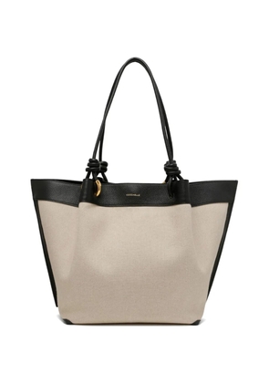 Coccinelle large Finn knot-handle tote bag - Neutrals