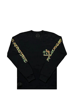 Chrome Hearts horseshoe camo long-sleeve sweatshirt - Black