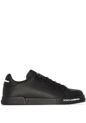 Dolce & Gabbana Portofino logo-detail sneakers - Black