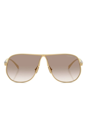 Miu Miu Eyewear geometric sunglasses - Gold