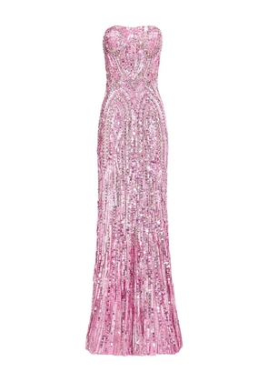 Jenny Packham sequin-embellished strapless euphoria dress - Pink