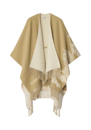 Burberry EKD wool blend cape - Neutrals