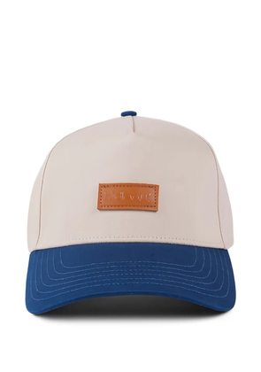 Maison hideout leather label two-tone cap - Neutrals