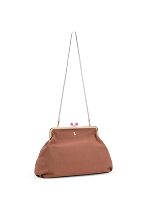 TWINSET top handle frame bag - Brown