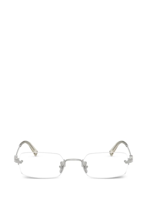 Miu Miu Eyewear rimless geometric-frame glasses - Silver