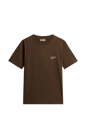 Woolrich logo-print crew-neck T-shirt - Brown