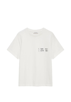 ANINE BING Shelley short-sleeve T-shirt - Neutrals