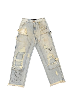 Paly busted double-knee trousers - Blue