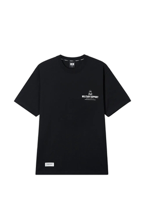 FINGERCROXX slogan-print T-shirt - Black
