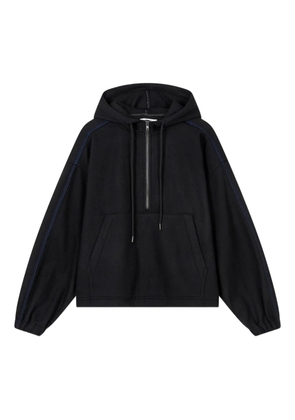 TOMBOY half-zip hoodie - Black