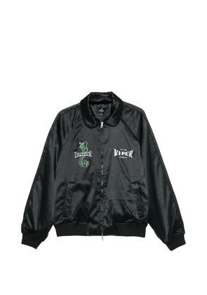 Represent Viper-embroidered zip-fastening jacket - Black