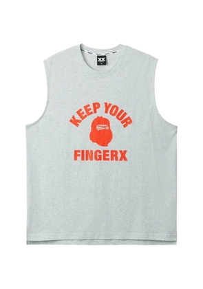 FINGERCROXX graphic-print tank top - Grey