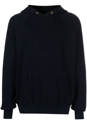Les Tien long-sleeved cotton hoodie - Blue