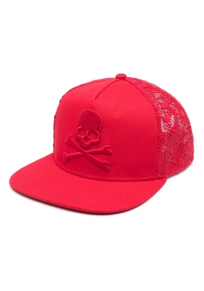 Philipp Plein Skull&Bones baseball cap - Red