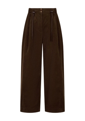 TOMBOY drawstring corduroy trousers - Brown