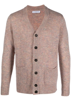 Manuel Ritz V-neck long-sleeve cardigan - Neutrals