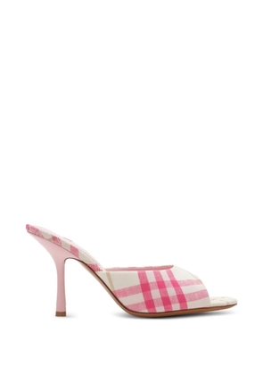 Burberry Check Mews high sandals​ - Pink